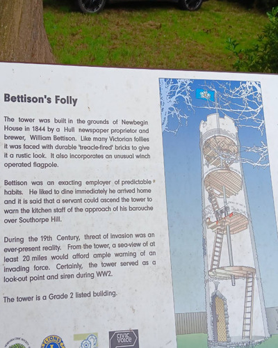 Bettisons Tower - Historic Landmark in Hornsea